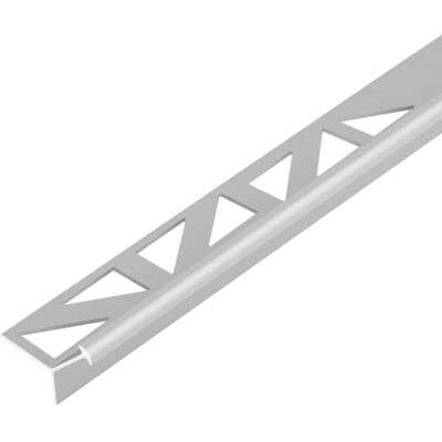 Profil do glazury aluminiowy zewnętrzny wąski 12 mm Cezar Srebrny Mat 2,50m Profil do glazury aluminiowy zewnętrzny wąski 12 mm Cezar Srebrny Mat 2,50m