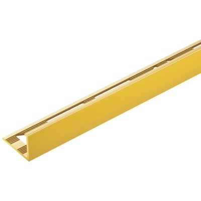 Profil do glazury mosiężny narożny 10mm Cezar Naturalny surowy 2,50m Profil do glazury mosiężny narożny 10mm Cezar Naturalny surowy 2,50m