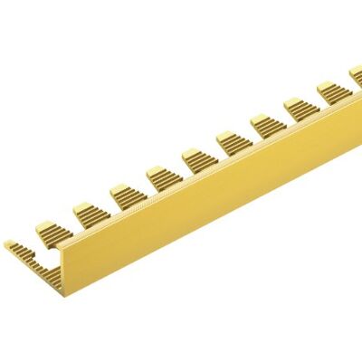 Profil do glazury mosiężny narożny 8mm Cezar Naturalny surowy 2m Profil do glazury mosiężny narożny 8mm Cezar Naturalny surowy 2m