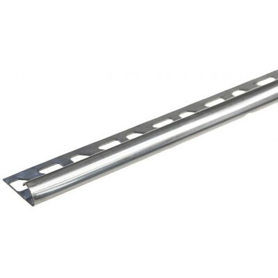 Profil do glazury ze stali nierdzewnej krawędziowy owalny 10mmx31mm Cezar Naturalny Połysk 2,50m Profil do glazury ze stali nierdzewnej krawędziowy owalny 10mmx31mm Cezar Naturalny Połysk 2,50m