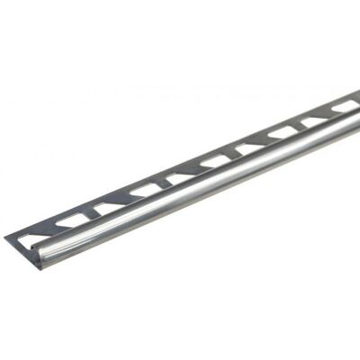 Profil do glazury ze stali nierdzewnej krawędziowy owalny 8mmx29mm Cezar Naturalny Połysk 2,50m Profil do glazury ze stali nierdzewnej krawędziowy owalny 8mmx29mm Cezar Naturalny Połysk 2,50m