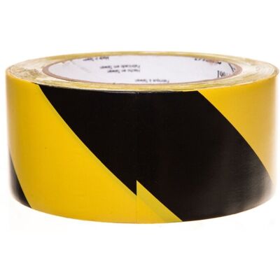 Taśma winylowa z klejem kauczukowym 50mm x 33m żółto-czarna 766L 70006299831/7100015263 Taśma winylowa z klejem kauczukowym 50mm x 33m żółto-czarna 766L 70006299831/7100015263
