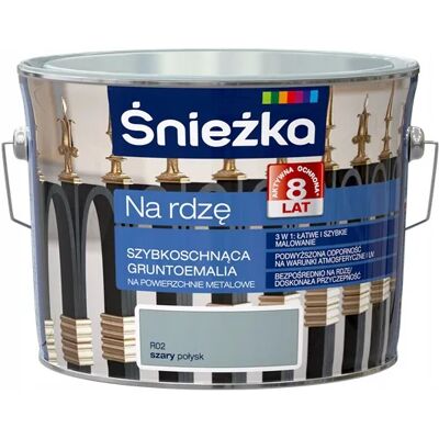 Śnieżka Emalia Na Rdzę Szary Połysk R02 2.5l Śnieżka Emalia Na Rdzę Szary Połysk R02 2.5l