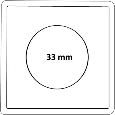 Kapsle Na Monety Safe Kwadratowe - 33 Mm Kapsle Na Monety Safe Kwadratowe - 33 Mm