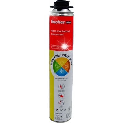 Fischer Piana Montażowa Pianka Pistoletowa Wielosezonowa Pup As 750ml 12 Sztuk Opak Fischer Piana Montażowa Pianka Pistoletowa Wielosezonowa Pup As 750ml 12 Sztuk Opak
