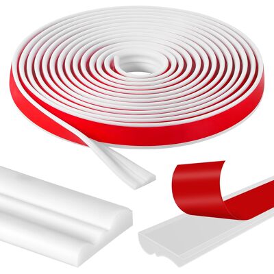 Inny producent Samoprzylepne listwy dekoracyjne 7 m biały TPE do ścian, drzwi i luster Inny producent Samoprzylepne listwy dekoracyjne 7 m biały TPE do ścian, drzwi i luster