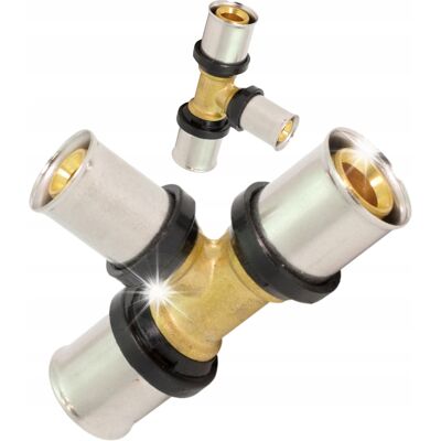 PERFEXIM Trójnik Redukcyjny Zaprasowywany Pex Alupex Pert Ø 25x25x20 Typ U Th Mocny PERFEXIM Trójnik Redukcyjny Zaprasowywany Pex Alupex Pert Ø 25x25x20 Typ U Th Mocny