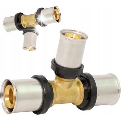 PERFEXIM Trójnik Redukcyjny Zaprasowywany Pex Alupex Pert Ø 25x32x25 Typ U Th Mocny PERFEXIM Trójnik Redukcyjny Zaprasowywany Pex Alupex Pert Ø 25x32x25 Typ U Th Mocny