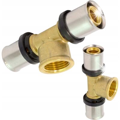 PERFEXIM Trójnik Zaprasowywany Pex Alupex Pert Ø 25x3/4'X25 Z Gwintem Gw Typ U Th PERFEXIM Trójnik Zaprasowywany Pex Alupex Pert Ø 25x3/4'X25 Z Gwintem Gw Typ U Th