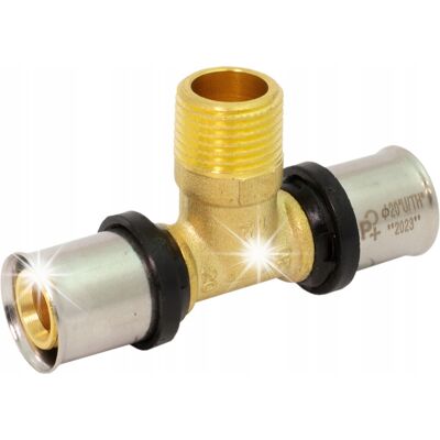 PERFEXIM Trójnik Zaprasowywany Pex Alupex Pert Ø 25x3/4'X25 Z Gwintem Gz Typ U Th PERFEXIM Trójnik Zaprasowywany Pex Alupex Pert Ø 25x3/4'X25 Z Gwintem Gz Typ U Th