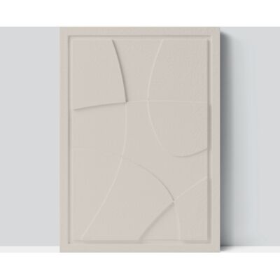 Cezar Wall Decor 350x500x18mm ABSTRACT 1 MURSO Natural Cream Cezar Wall Decor 350x500x18mm ABSTRACT 1 MURSO Natural Cream