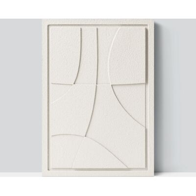 Cezar Wall Decor 350x500x18mm ABSTRACT 3 MURSO Bianco Cezar Wall Decor 350x500x18mm ABSTRACT 3 MURSO Bianco