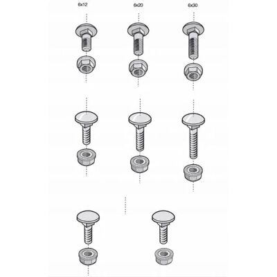 100 SZTUK ŚRUBA NIERDZEWNA M6 20MM Z NAKRĘTKĄ ZĄBKOWANĄ LEGRAND CM801018 100 SZTUK ŚRUBA NIERDZEWNA M6 20MM Z NAKRĘTKĄ ZĄBKOWANĄ LEGRAND CM801018