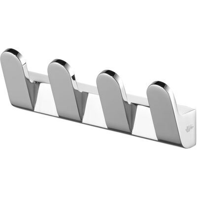 Bisk Futura Silver 02980 Uchwyt naścienny z 4 haczykami Bisk Futura Silver 02980 Uchwyt naścienny z 4 haczykami