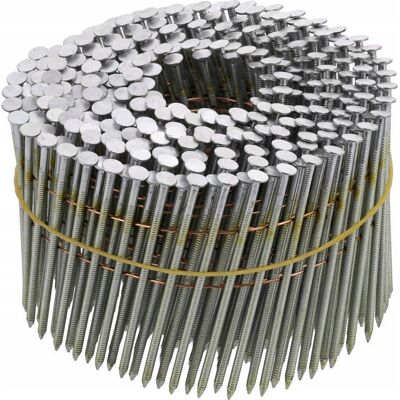 VOREL GWOŹDZIE BĘBNOWE 75x2,5mm 3600szt. DO GWOŹDZIAREK PIERŚCIENIOWE OCYNKOWANE VOREL GWOŹDZIE BĘBNOWE 75x2,5mm 3600szt. DO GWOŹDZIAREK PIERŚCIENIOWE OCYNKOWANE