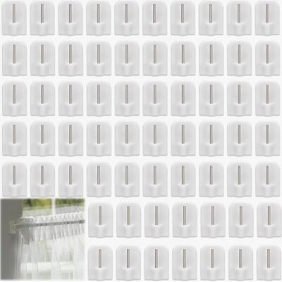 Inny producent HACZYKI 60 SZTUK SAMOPRZYLEPNE MAŁE WIESZAKI DO FIRAN ZASŁON OKIEN Inny producent HACZYKI 60 SZTUK SAMOPRZYLEPNE MAŁE WIESZAKI DO FIRAN ZASŁON OKIEN