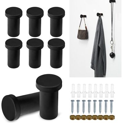 Inny producent Haki ścienne, czarne, 8 sztuk, haczyki do garderoby, ze stali nierdzewnej, do paneli akustycznych, pojedyncze wieszaki na ubrania, 35 mm, okrągłe ga.. Inny producent Haki ścienne, czarne, 8 sztuk, haczyki do garderoby, ze stali nierdzewnej, do paneli akustycznych, pojedyncze wieszaki na ubrania, 35 mm, okrągłe ga..