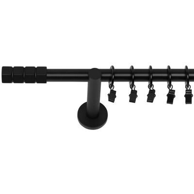 Inny producent KARNISZ POJEDYNCZY 440 CM 19 MM CZARNY MAT CRAFT CICHE KÓŁKA NA ŻABKI Inny producent KARNISZ POJEDYNCZY 440 CM 19 MM CZARNY MAT CRAFT CICHE KÓŁKA NA ŻABKI