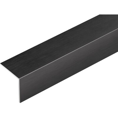 Kątownik aluminiowy 25x25x1mm Cezar Czarny Szczotkowany mat 2,50m Kątownik aluminiowy 25x25x1mm Cezar Czarny Szczotkowany mat 2,50m