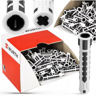 Kołek Kołki Uniwersalne Montażowe SHARK TWIST Wurth 10x56mm Wkrętów 100 szt Kołek Kołki Uniwersalne Montażowe SHARK TWIST Wurth 10x56mm Wkrętów 100 szt