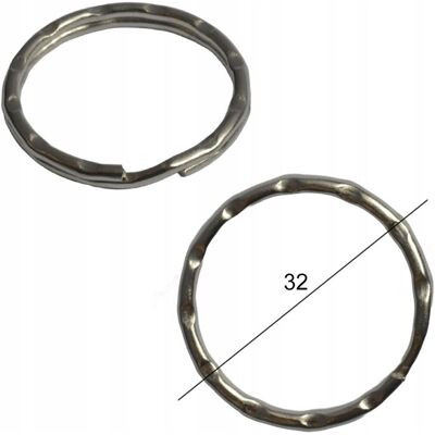 Motokey KÓŁKA DO KLUCZY KARBOWANE ŚREDNICA 32mm 100 SZTUK Motokey KÓŁKA DO KLUCZY KARBOWANE ŚREDNICA 32mm 100 SZTUK