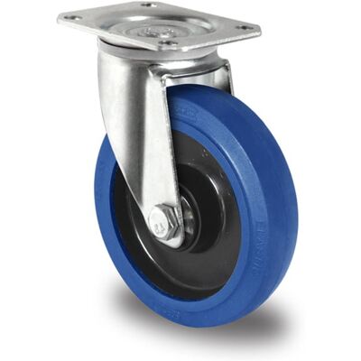 Inny producent Kółka przemysłowe skrętne 200mm Niebieska Guma R4E1 Inny producent Kółka przemysłowe skrętne 200mm Niebieska Guma R4E1
