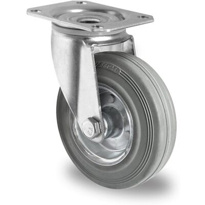 Inny producent Kółka przemysłowe skrętne 200mm Szara Guma SWR2 Inny producent Kółka przemysłowe skrętne 200mm Szara Guma SWR2