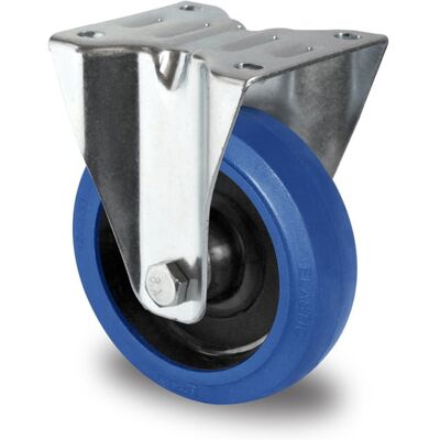 Inny producent Kółka przemysłowe stałe 160mm Niebieska Guma R4F1 Inny producent Kółka przemysłowe stałe 160mm Niebieska Guma R4F1