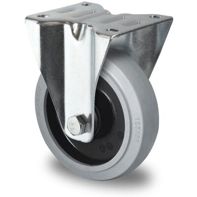 Inny producent Kółka przemysłowe stałe 200mm Szara Guma R4E2 Inny producent Kółka przemysłowe stałe 200mm Szara Guma R4E2