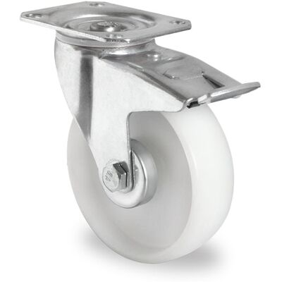 Inny producent Kółka przemysłowe z hamulcem 160mm Polipropylen P0P0 Inny producent Kółka przemysłowe z hamulcem 160mm Polipropylen P0P0