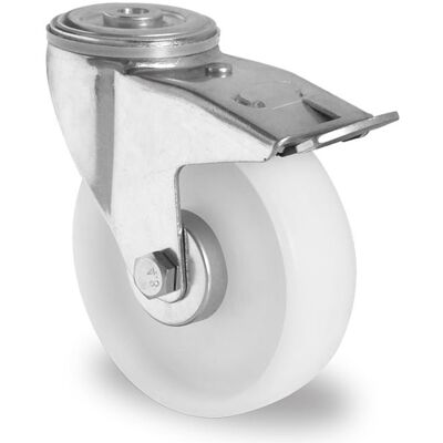 Inny producent Kółka przemysłowe z hamulcem otwór na śrubę 160mm Poliamid N0N0 Inny producent Kółka przemysłowe z hamulcem otwór na śrubę 160mm Poliamid N0N0
