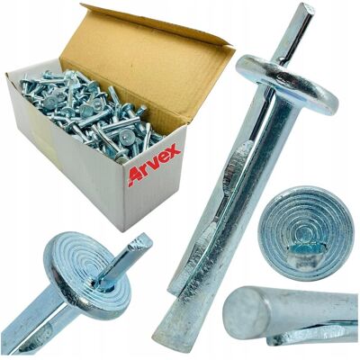ARVEX Kołki metalowe wbijane rozporowe DO BETONU SUFITU 6x35mm kotwa PPOŻ 200szt ARVEX Kołki metalowe wbijane rozporowe DO BETONU SUFITU 6x35mm kotwa PPOŻ 200szt