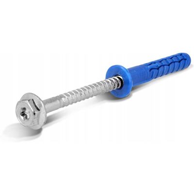 RAWLPLUG KOŁKI RAMOWE ROZPOROWE KRÓTKA STREFA ROZPORU Z KOŁNIERZEM 10x80mm 50 szt RAWLPLUG KOŁKI RAMOWE ROZPOROWE KRÓTKA STREFA ROZPORU Z KOŁNIERZEM 10x80mm 50 szt