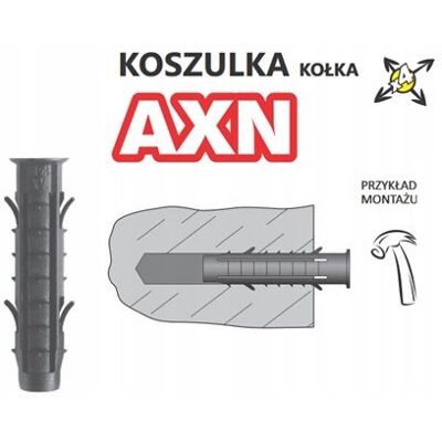 KOSZULKA KOŁKA CZTEROSTRONNA SUPER WYTRZYMAŁA NYLON STARFIX 6x50mm 300szt KOSZULKA KOŁKA CZTEROSTRONNA SUPER WYTRZYMAŁA NYLON STARFIX 6x50mm 300szt