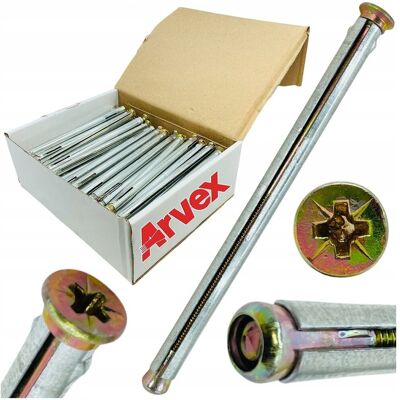 ARVEX Kotwa dybel łącznik DO OŚCIEŻNIC futryn drzwi okien 10x132 metalowa 100 szt ARVEX Kotwa dybel łącznik DO OŚCIEŻNIC futryn drzwi okien 10x132 metalowa 100 szt