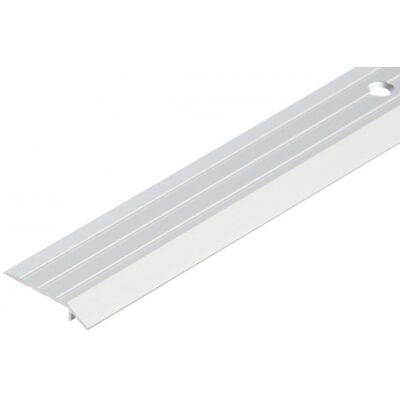 Listwa ochronna AL skośna 30x5mm listwa Cezar Srebrny Matowe 3,00m Listwa ochronna AL skośna 30x5mm listwa Cezar Srebrny Matowe 3,00m