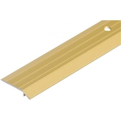 Listwa ochronna AL skośna 30x5mm listwa Cezar Złoty Matowe 3,00m Listwa ochronna AL skośna 30x5mm listwa Cezar Złoty Matowe 3,00m