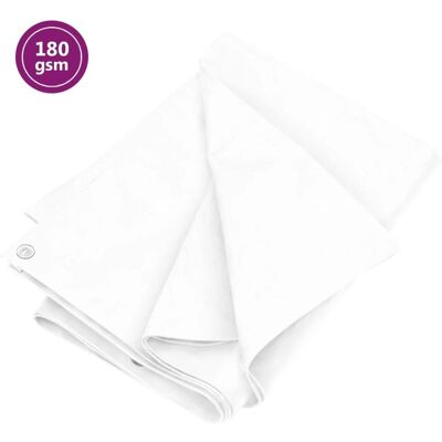 vidaXL Biały 4x4 m HDPE Plandeka - Mata, Pokrywa do kempingu vidaXL Biały 4x4 m HDPE Plandeka - Mata, Pokrywa do kempingu