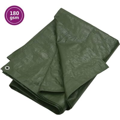 vidaXL Zielona 180 g/m² 4x6 m Tarp - Pokrycie podłoża vidaXL Zielona 180 g/m² 4x6 m Tarp - Pokrycie podłoża