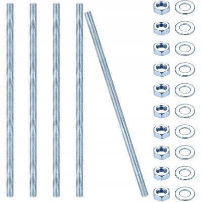 Inny producent PRĘTY GWINTOWANE 300MM 5 SZTUK ZESTAW TRZPIENIE MOCUJĄCE METALOWE Inny producent PRĘTY GWINTOWANE 300MM 5 SZTUK ZESTAW TRZPIENIE MOCUJĄCE METALOWE