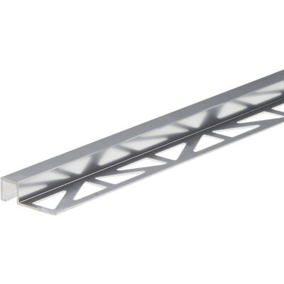 Profil do glazury AL krawędziowy kwadratowy 9x10mm listwa perf. trójkąt folia 1szt Cezar Srebrny El-Poler Błyszczące 2,50m Profil do glazury AL krawędziowy kwadratowy 9x10mm listwa perf. trójkąt folia 1szt Cezar Srebrny El-Poler Błyszczące 2,50m