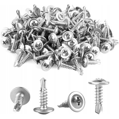 Inny producent Ś SAMOWIERCĄCE 150 SZTUK M4.2X16 METALOWE NAKRĘTKI WKRĘTY Inny producent Ś SAMOWIERCĄCE 150 SZTUK M4.2X16 METALOWE NAKRĘTKI WKRĘTY