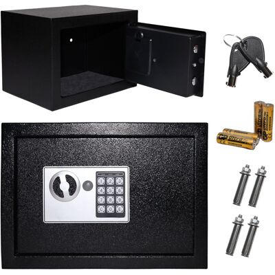 Bauerkraft Sejf domowy biurowy zamek elektroniczny szyfrowy kluczyk kod XXL 35x25x25 cm Bauerkraft Sejf domowy biurowy zamek elektroniczny szyfrowy kluczyk kod XXL 35x25x25 cm