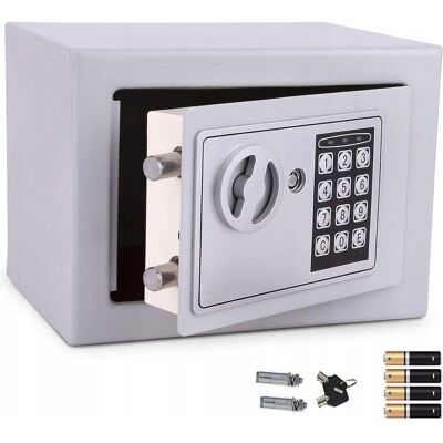 Inny producent Sejf Kasetka Na Zamek Elektroniczny Cyfrowy Szyfr Klucz Srebrny Inny producent Sejf Kasetka Na Zamek Elektroniczny Cyfrowy Szyfr Klucz Srebrny