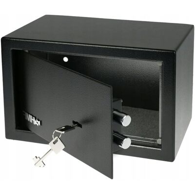TRS SEJF MEBLOWY ZAMEK DWUBRODOWY CZARNY 31,0 x 20,0 x 20,0 cm 6kg TRS SEJF MEBLOWY ZAMEK DWUBRODOWY CZARNY 31,0 x 20,0 x 20,0 cm 6kg