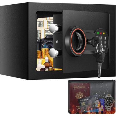 Smart Life Sejf ścienny elektroniczny 6,5L zamek cyfrowy PIN stalowy do domu Smart Life Sejf ścienny elektroniczny 6,5L zamek cyfrowy PIN stalowy do domu