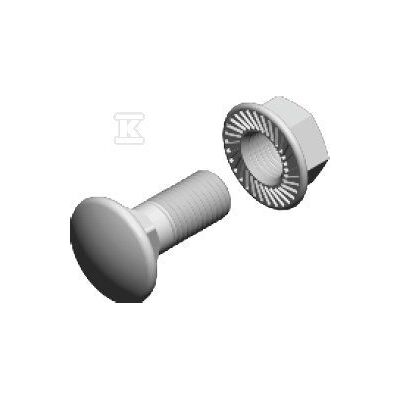 Generic SGKFM8X20 - M8 - 20 mm - mushroom head - fastener set Generic SGKFM8X20 - M8 - 20 mm - mushroom head - fastener set