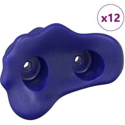 vidaXL Chwyt do wspinaczki 12 pcs Niebieski 100 x 67 x 43 mm PP vidaXL Chwyt do wspinaczki 12 pcs Niebieski 100 x 67 x 43 mm PP