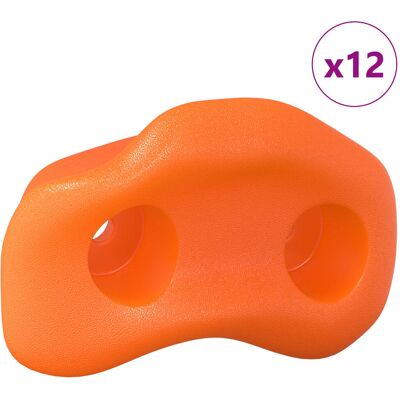 vidaXL Chwyt do wspinaczki 12 pcs Pomarańczowy 100 x 67 x 43 mm PP vidaXL Chwyt do wspinaczki 12 pcs Pomarańczowy 100 x 67 x 43 mm PP