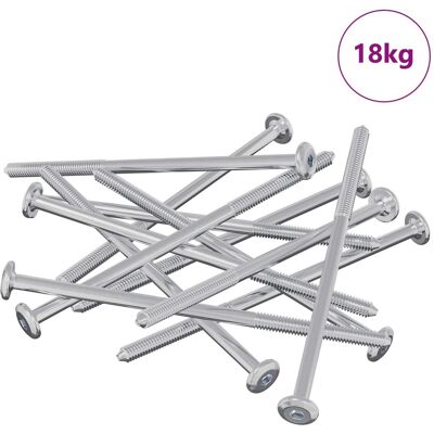 vidaXL Śruba 800 pcs Srebrny M6 x 120 mm Stal vidaXL Śruba 800 pcs Srebrny M6 x 120 mm Stal